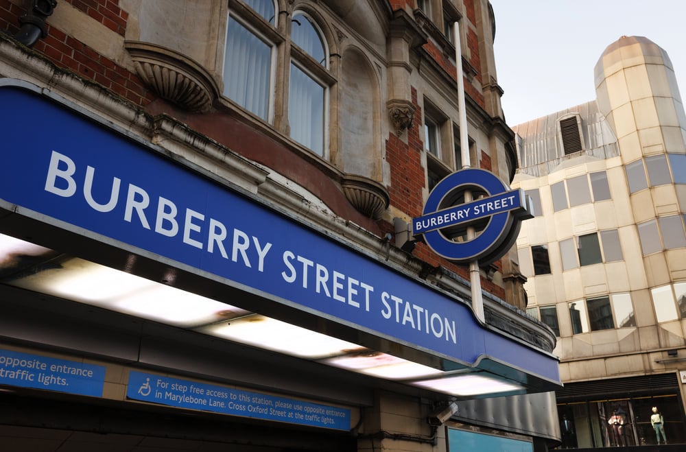 Burberry Street London Underground Advertising Takeover